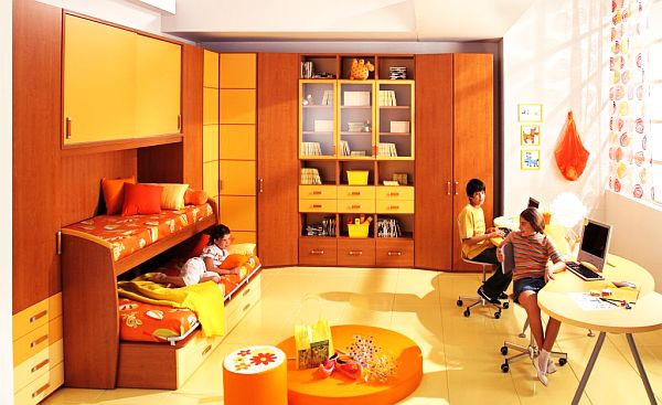 orange-Teenage-Boys-Rooms