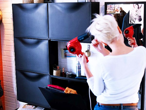 wall mounted shoe cabinet