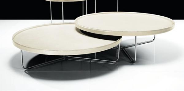 Adelphi Coffee Table Set With White Lacquer Tops