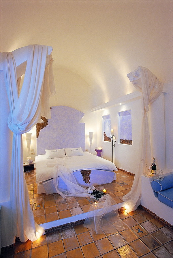 Astarte Suites Santorini baldachin bedroom