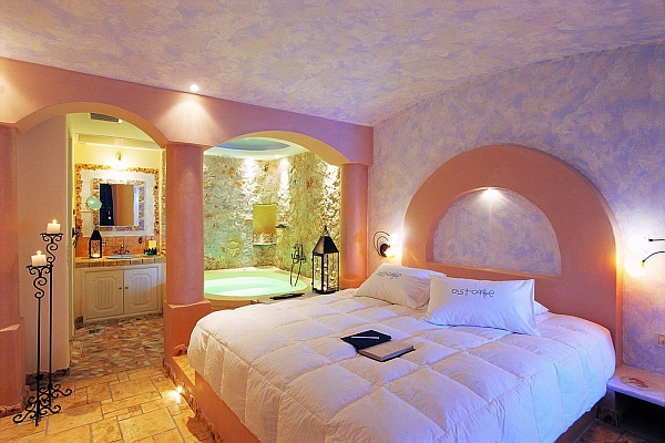 Astarte Suites Santorini luxury bedroom