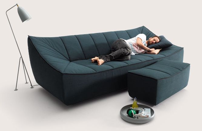 Bahir Collection Comfortable Sofa and Stool