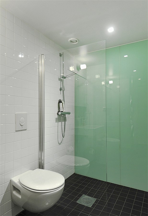Black & White Contemporary Loft bahtroom design
