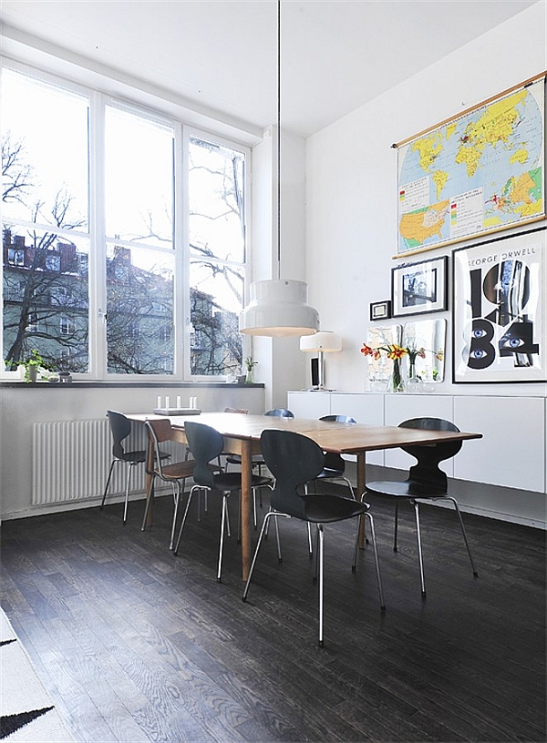 Black-White-Contemporary-Loft-dining-room