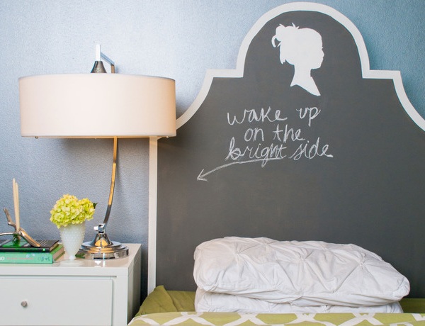 Chalkboard Paint Headboard