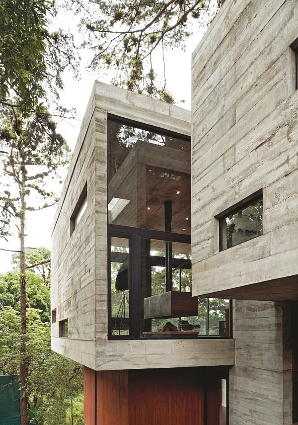 Corallo House by Paz Arquitectura - glass concrete exterior