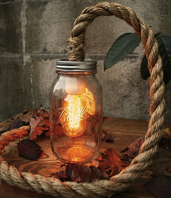 diy rustic lamp