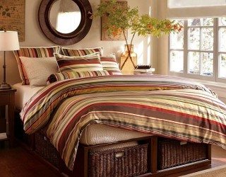 Striped Duvet Covers & Shams For a Fancy Bedroom