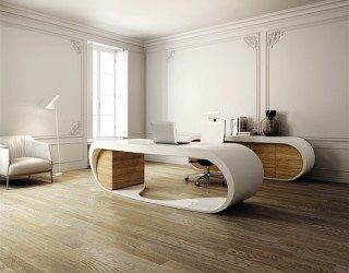 Ultra-modern Goggle Office Desks -  Rounded Shapes Design Ideas