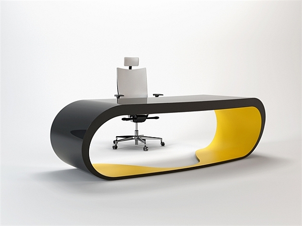 Goggle Office Desks black and yellow