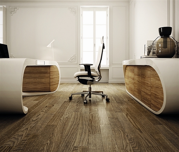 Goggle Office Desks futuristic design