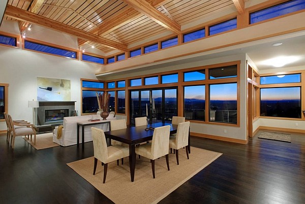 Harrison Street Residence glass living room