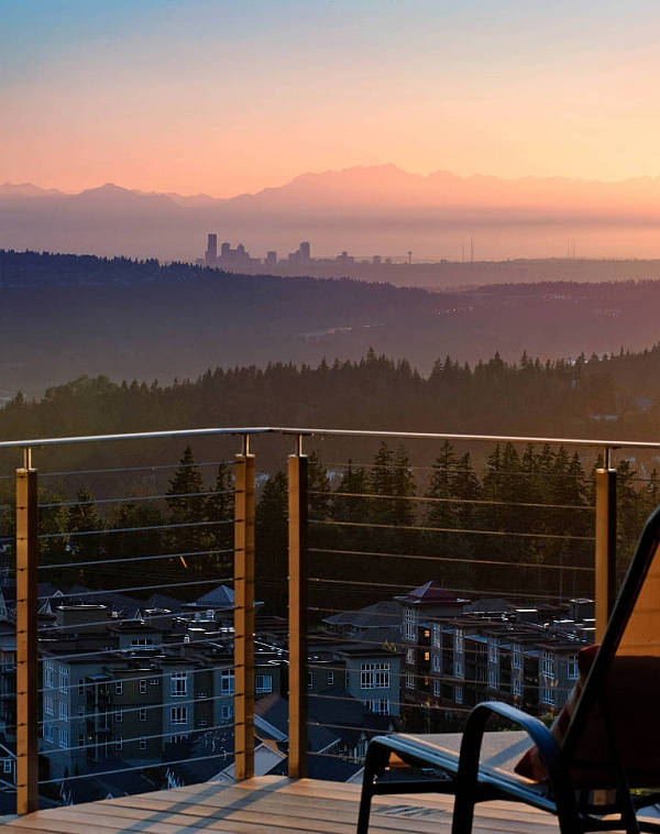 Harrison Street Residence terrace view