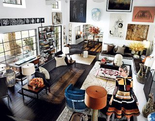 Living Room Style: Mario Testino's Spectacular Design