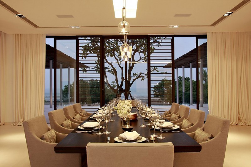 Luxurious Phuket Villa - contemporary dining room furniture design
