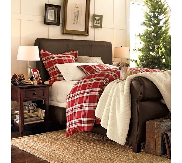 Macallan Plaid Duvet Cover & Sham red