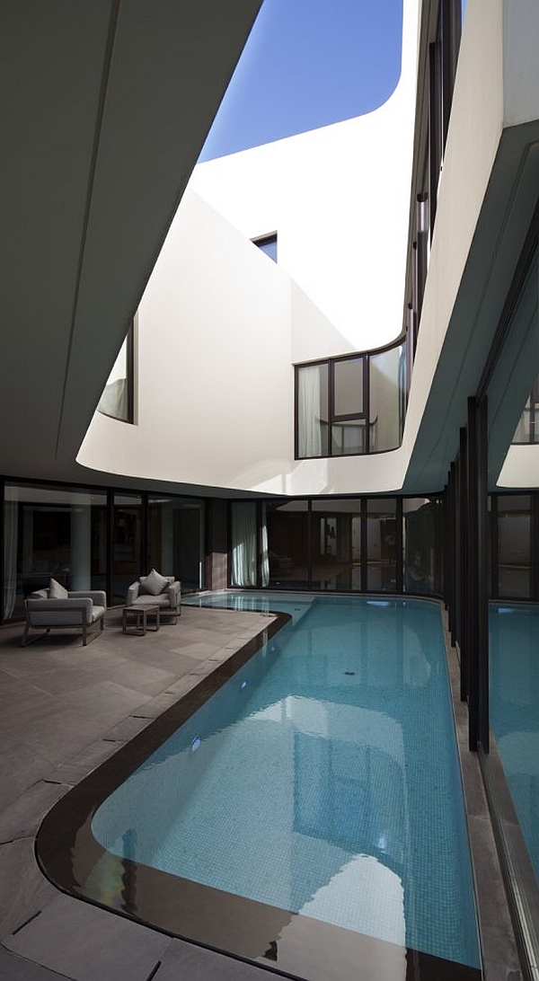 Mop House - interior pool with patio