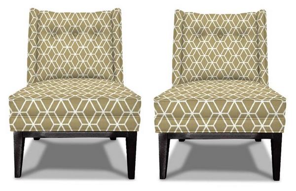 Morrow Slipper Chairs by Jonathan Adler