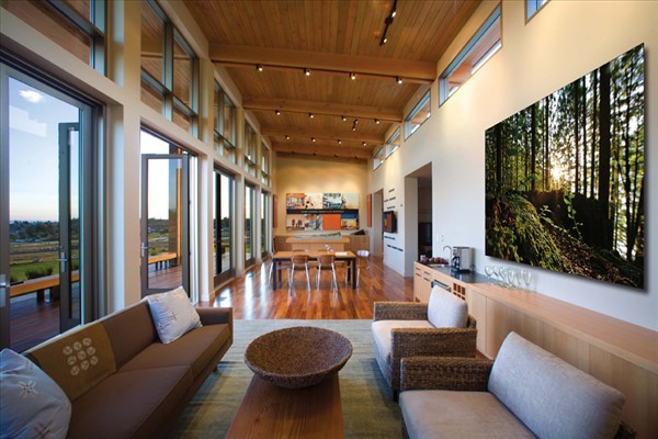 Semiahmoo Horizon Houses wooden interiors