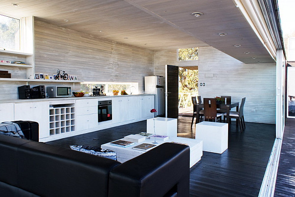 Tacna Hill Beach House wooden interior