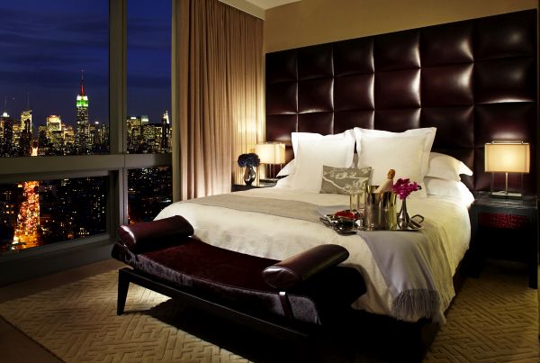 Trump SoHo Hotel bedroom, in New York City