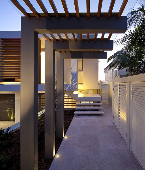 Twin Modern Homes lighting exterior