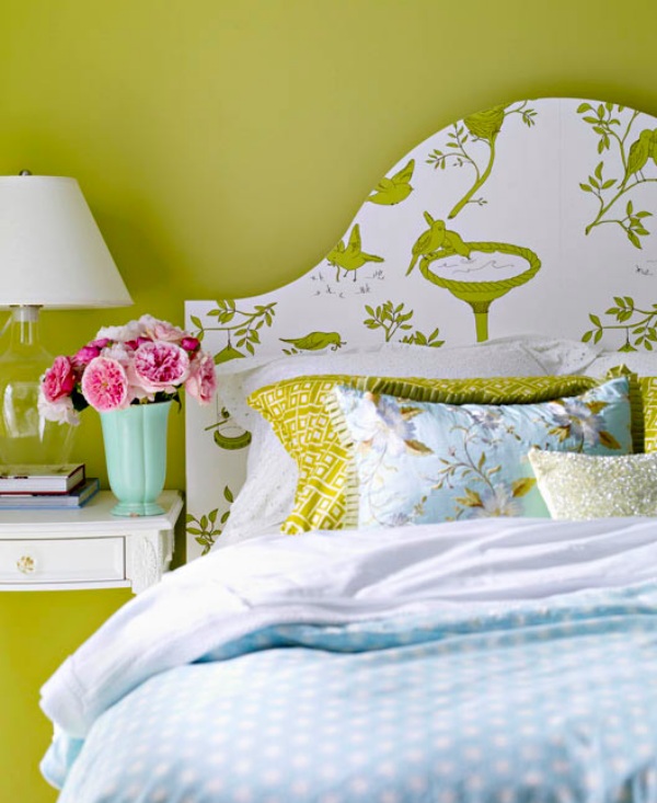 Wallpapered-Headboard