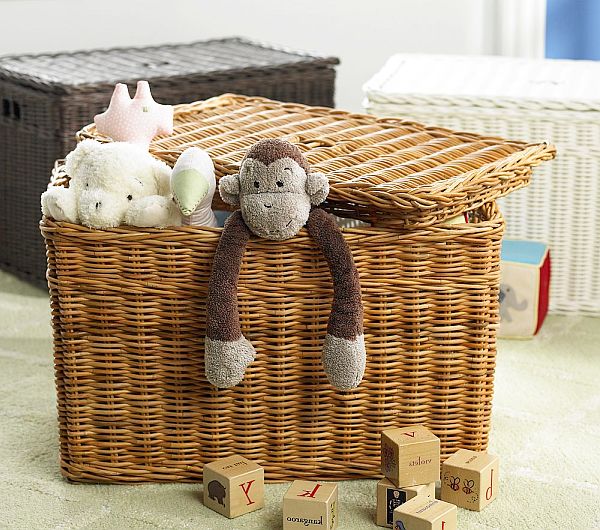 Wicker baskets storage