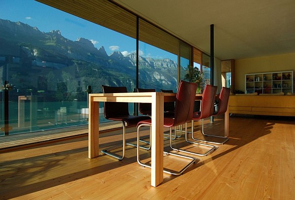 Wohnhaus Am Walensee Swiss House ultra modern interior furniture