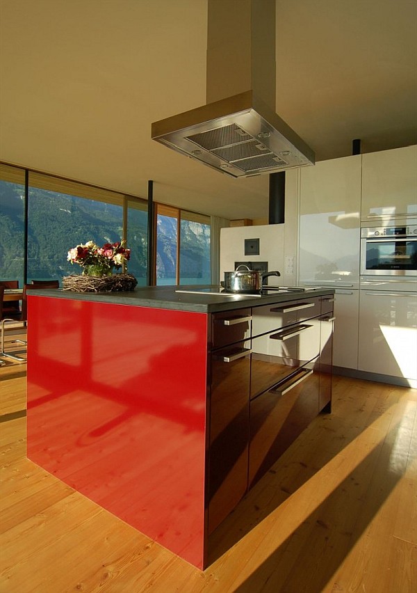 Wohnhaus Am Walensee Swiss House ultra modern kitchen furniture