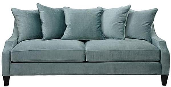 Z Gallerie Brighton Sofa in Aquamarine