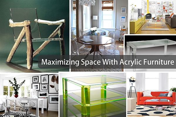 acrylic furniture to maximize space