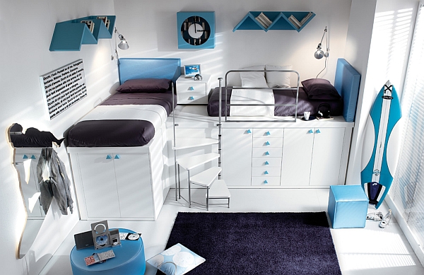 blue-purple-Shared-Bedroom-Styles-Ideas