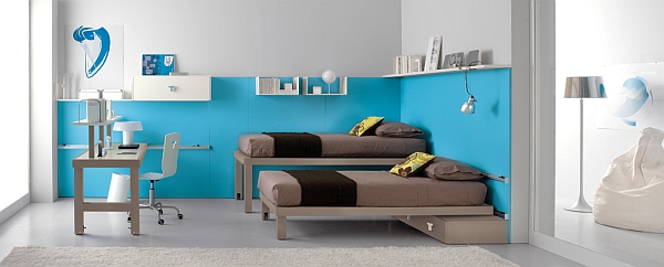 blue shared bedroom ideas