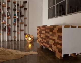 Recycled Wooden Furniture: Office Desk, Sideboard & Bookcase Designs
