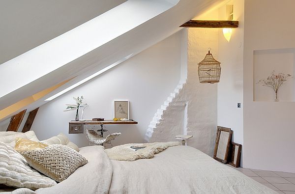 luxury attic bedroom design