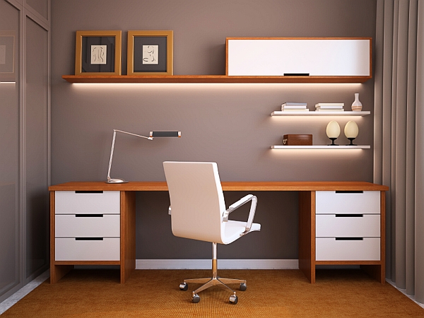 minimalist home office design idea