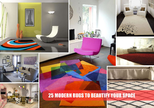 modern rugs collage