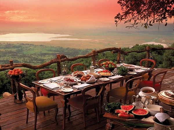 ngorongoro crater lodge view