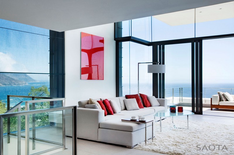 ocean views modern living room
