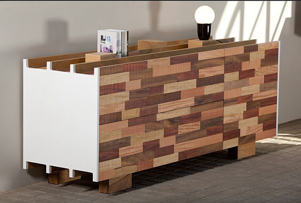 sideboard design from recycled wood