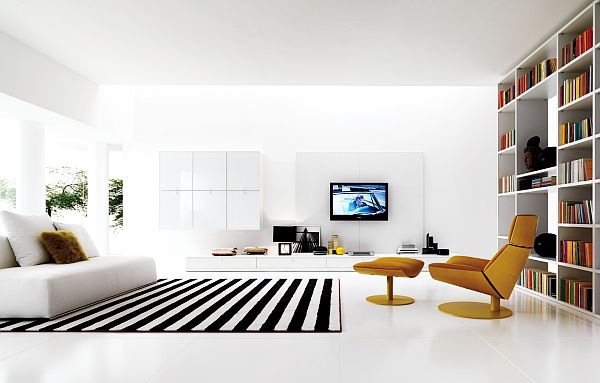 stylish modern minimalist living room