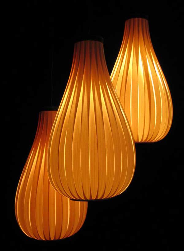 Artistic Lighting Shades from "Passion 4 Wood"