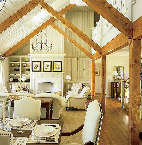 white cottage style interior decor