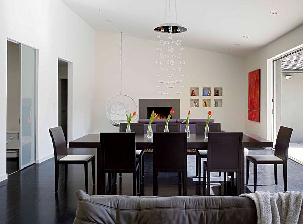 1950s House Renovation - contemporary dining room, minimalist style