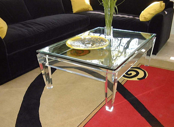 acrylic coffee table set