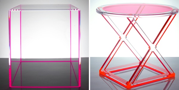 Alexandra Von Furstenberg Acrylic Tables