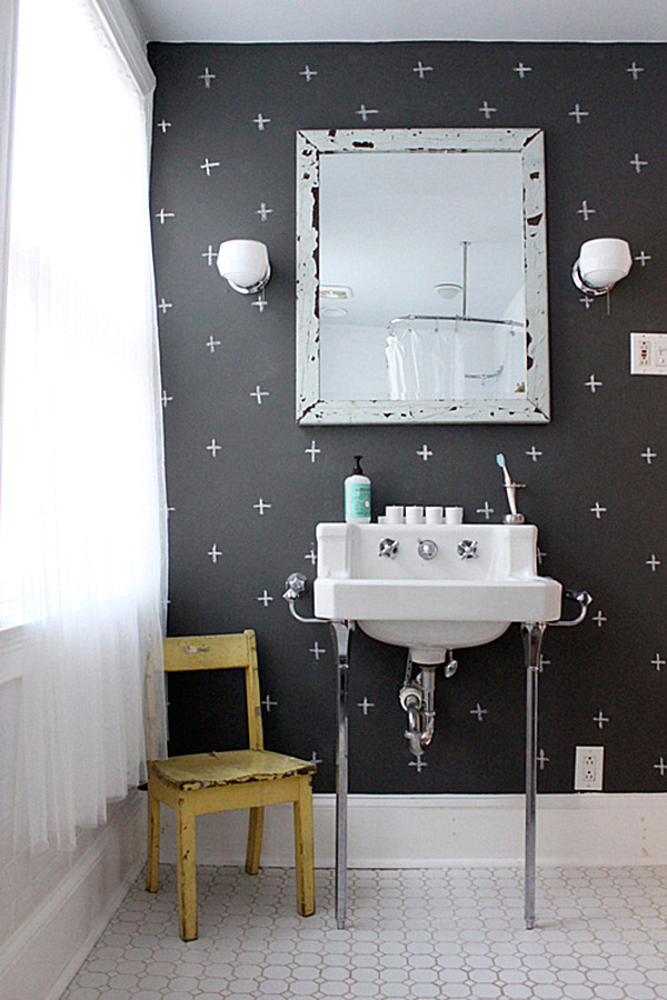 Chalkboard Paint Bathroom Wall