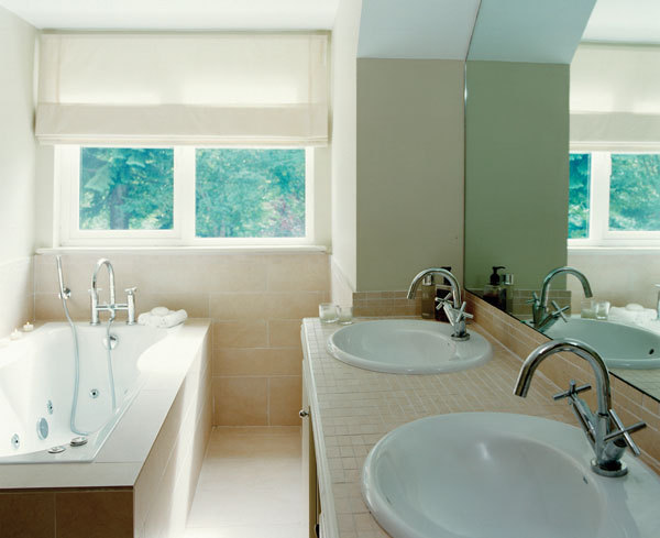 Country Bungalow Ireland - sleek bathroom design