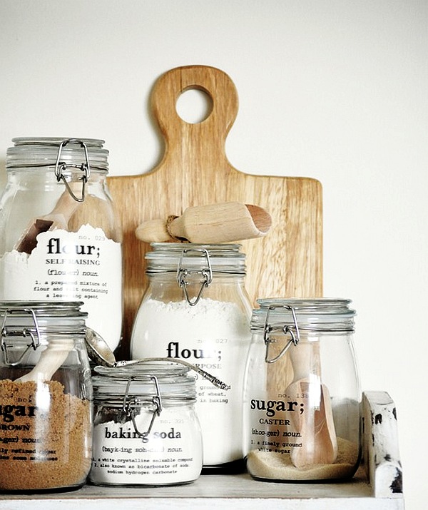 Mason jar store kitchen decor